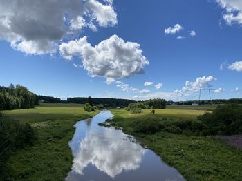 Panoramic view of landscape against sky