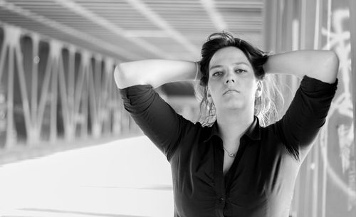 Portrait of young woman