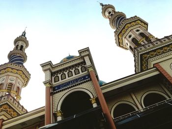 Low angle view of historical building against sky