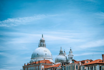 View of church dome against sky in city