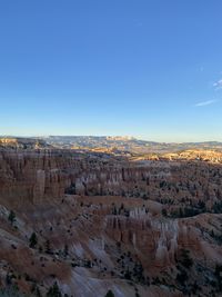 View of rock formations against sky