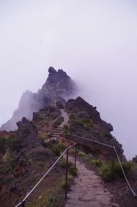 Scenic view of mountain against sky