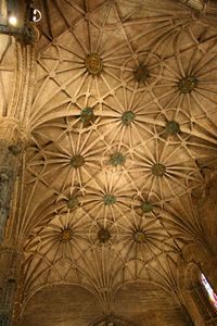 Low angle view of ceiling of building