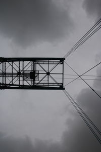 Low angle view of bridge against sky