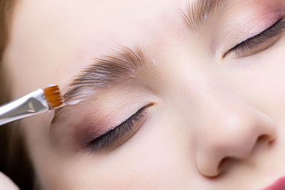 Close-up portrait of woman