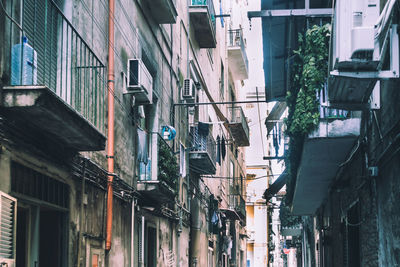 Low angle view of buildings in city