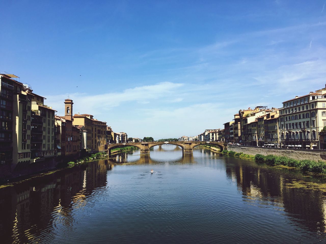 architecture, built structure, connection, building exterior, bridge - man made structure, water, sky, waterfront, cloud - sky, reflection, travel destinations, day, history, outdoors, no people, nature, city