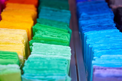 Close-up of multi colored candies