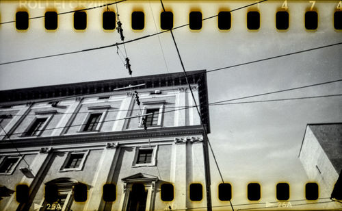 Low angle view of building against sky