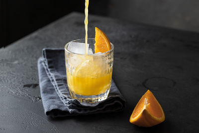 Close-up of drink on table