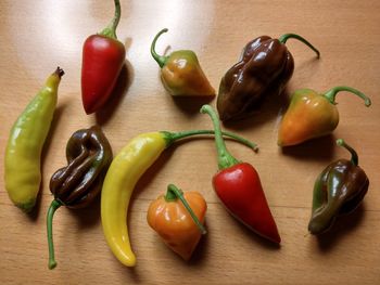 Close-up of vegetables on table