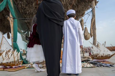 Katara traditional dhow festival in katara cultural village, doha, qatar.