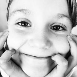 Close-up portrait of girl