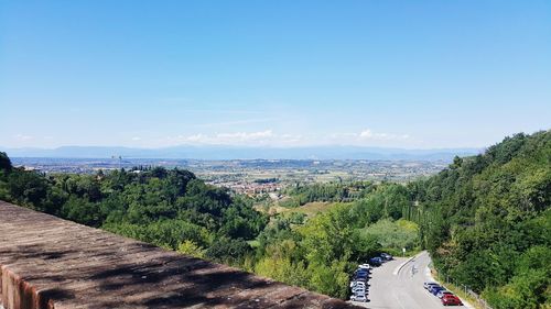 High angle view of cityscape