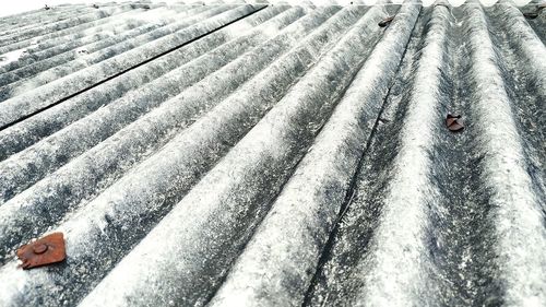 Full frame shot of snow covered land