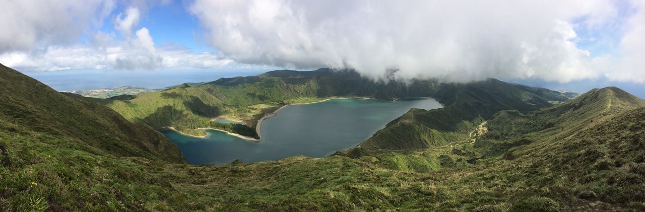 nature, beauty in nature, mountain, tranquility, tranquil scene, scenics, sky, landscape, non-urban scene, day, no people, cloud - sky, outdoors, physical geography, panoramic