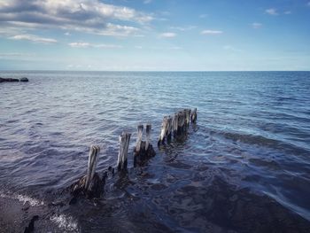 Scenic view of sea against sky