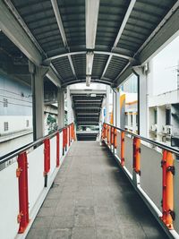 Empty corridor of building