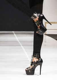 Full length of woman standing on stage