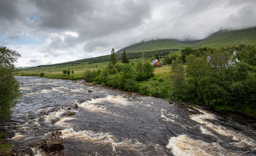 Scenic view of landscape against sky