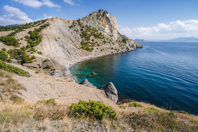 Scenic view of sea against sky