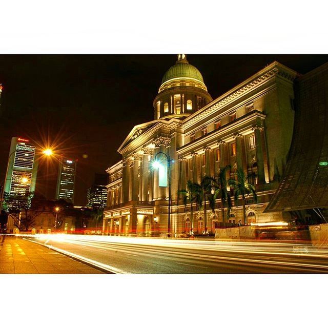 architecture, illuminated, transfer print, built structure, building exterior, night, auto post production filter, city, travel destinations, famous place, place of worship, travel, church, capital cities, religion, lighting equipment, international landmark, sky, street light, dome