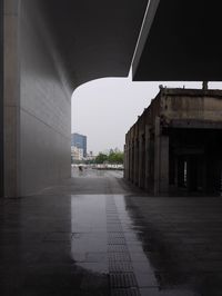 Below view of bridge in city