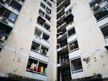 Low angle view of buildings in city