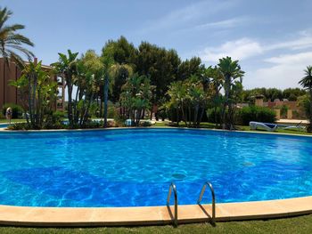 View of swimming pool in park