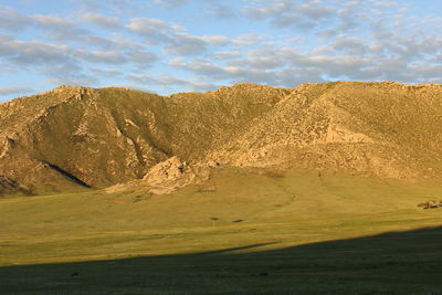 Scenic view of landscape against sky