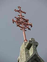Low angle view of tree against clear sky
