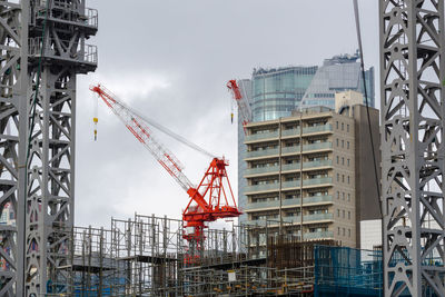 Crane at construction site