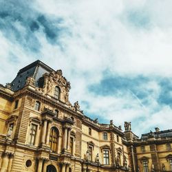 Low angle view of historical building against sky