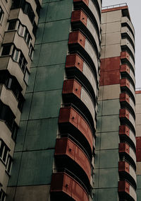 Low angle view of modern buildings in city