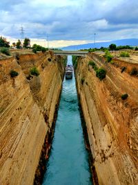 Panoramic view of water against sky