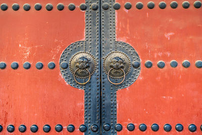 Full frame shot of closed door