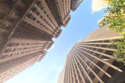 Low angle view of modern building