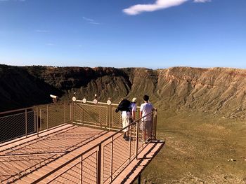 People photographing at observation point