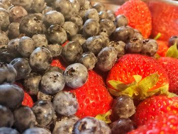 Full frame shot of strawberries