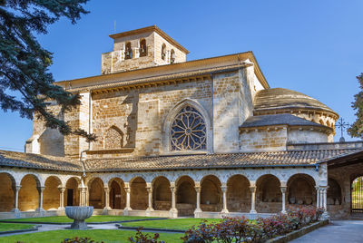 Low angle view of historical building against sky