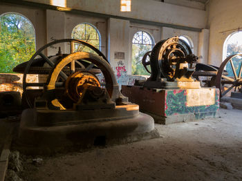 Interior of old abandoned factory