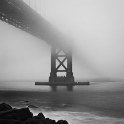 View of bridge over sea