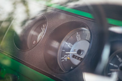 Close-up of vintage car