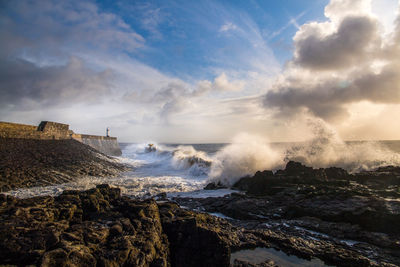 Scenic view of sea against sky