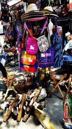 Colorful objects for sale