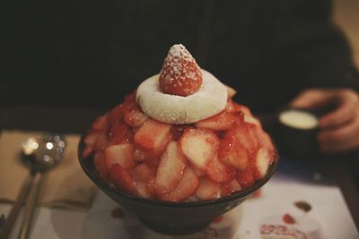 Close-up of ice cream