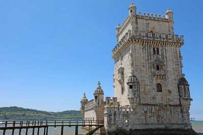 View of historical building against blue sky