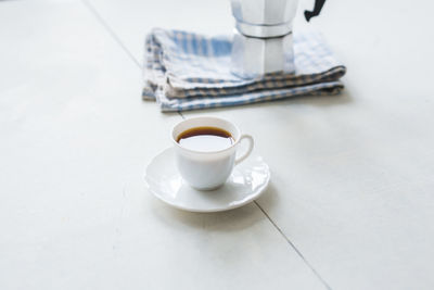 Close-up of coffee on table