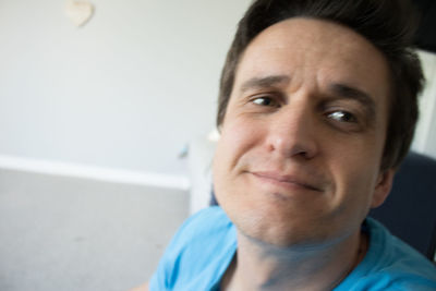 Close-up portrait of man smiling