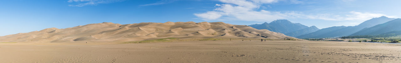 Scenic view of desert against sky